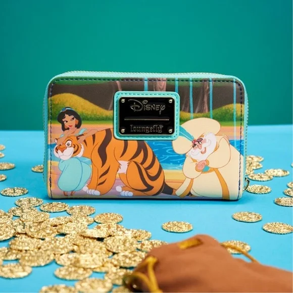 Loungefly Disney Jasmine and Rajah Wallet - Multicolor - Picture 1 of 5